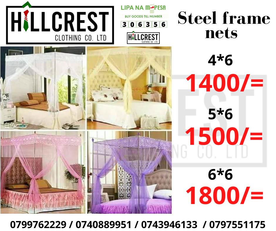 Steel frame stand mosquito nets